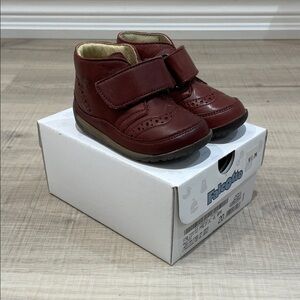 20EUR Falcotto Kids Dress Shoes - Rich Brown red